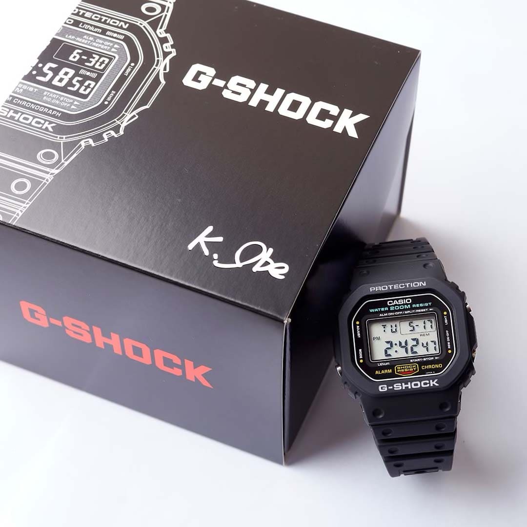gshock watch and product packaging