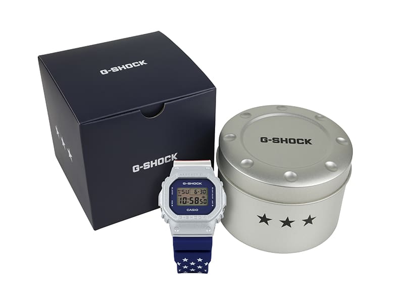 G-SHOCK DW5600US23-7 Special Fourth of July Model packaging