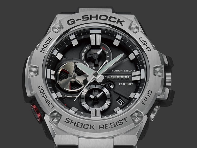 G-STEEL  analog watch with tough solar