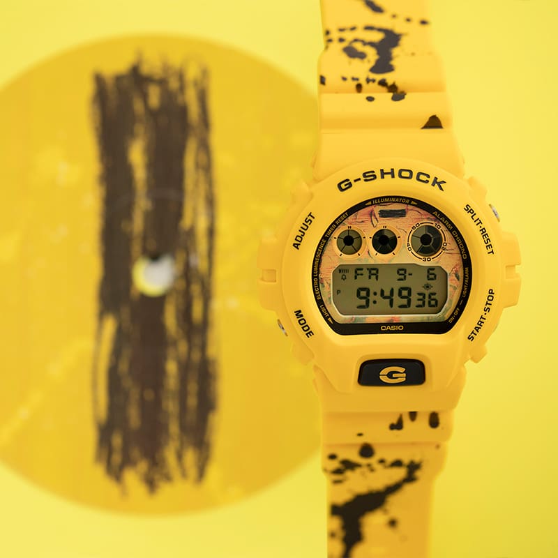 G-SHOCK DW6900ES23C-9 Ed Sheeran and Hodinkee Limited Edition Watch with record artwork