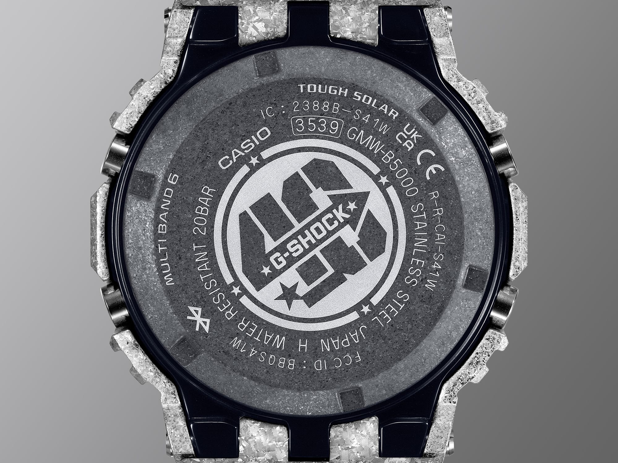 G-SHOCK 40th Anniversary logo on the back watch cover