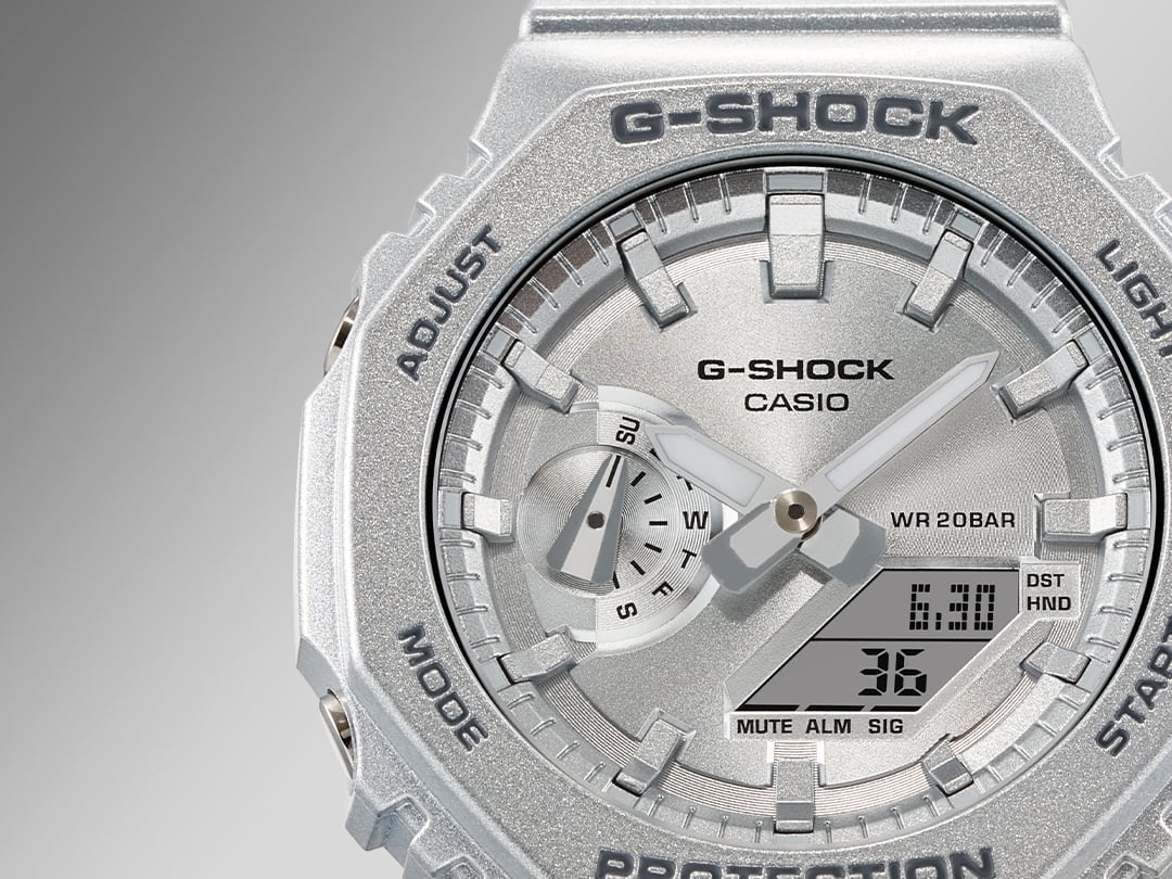 G-SHOCK Forgotten Future GA-2100FF-8A silver analog digital watch