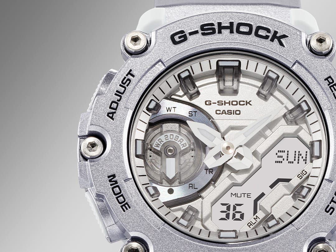 G-SHOCK Forgotten Future GA-2200FF-8A silver analog digital watch