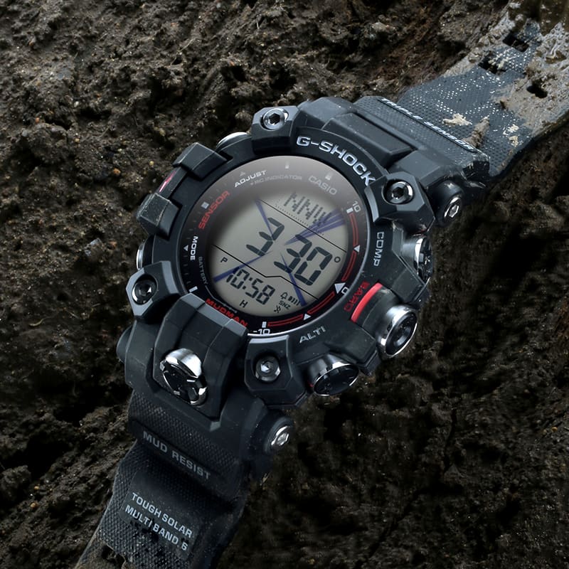 G-SHOCK MUDMAN GW9500 Digital Watch with MUD RESIST and Triple Sensor