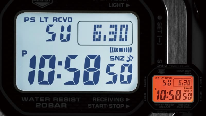 GMWB5000 LCD display with Low power warning display