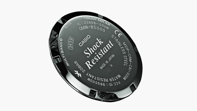 Silver GMWB5000 metal watch back case
