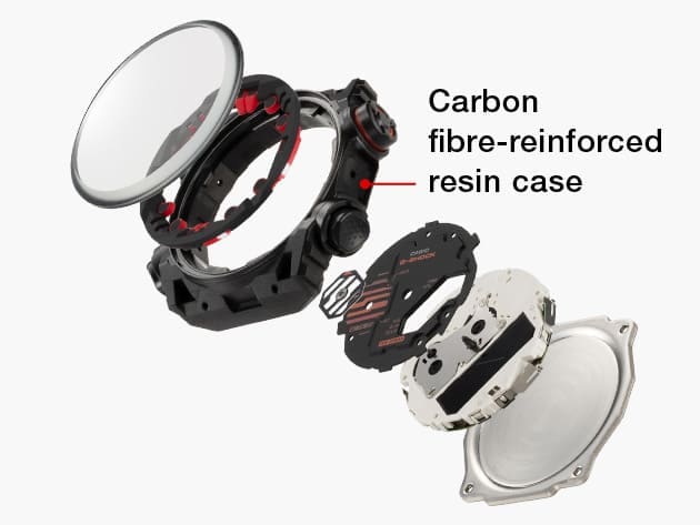 Carbon fiber-reinforced resin case