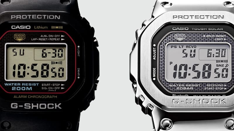 DW5000 and GMWB5000 visual comparison 