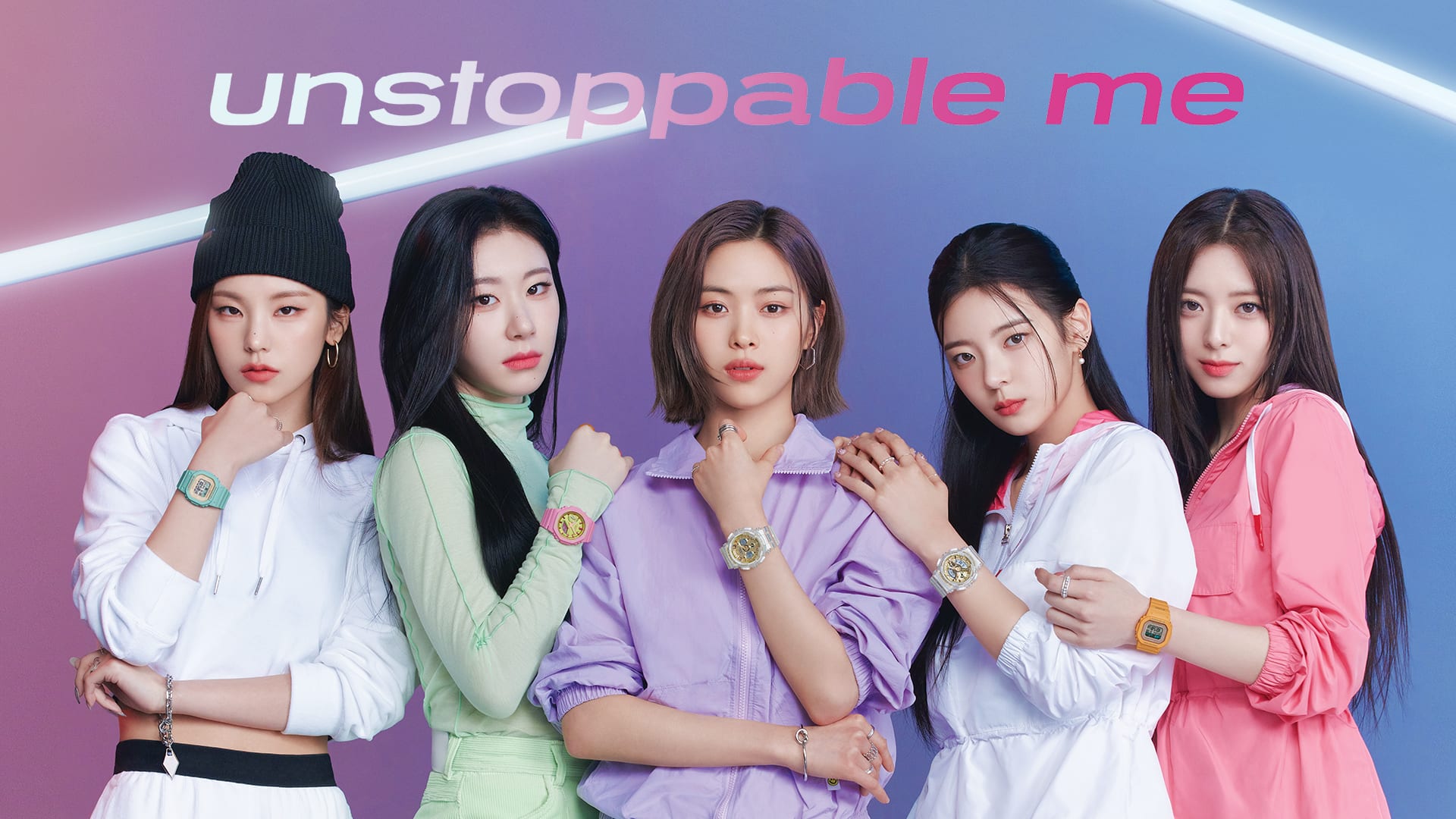 Unstoppable me, group of ITZY band members
Open left rail for additional features