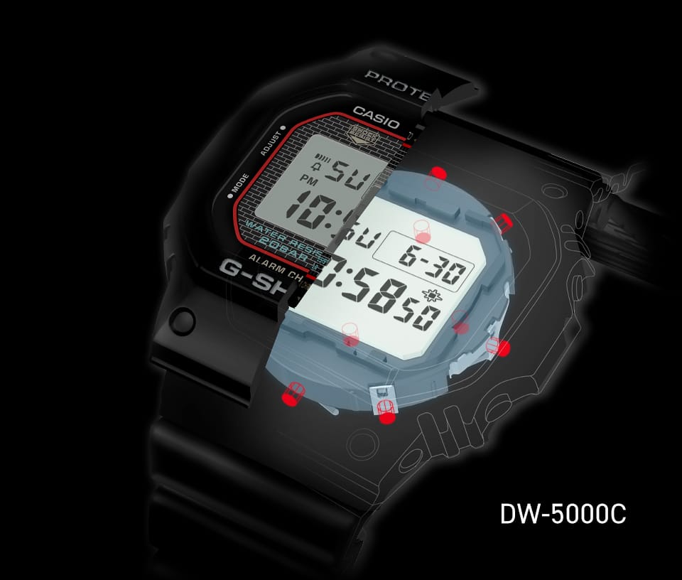 Illustration of the DW5000C angled view