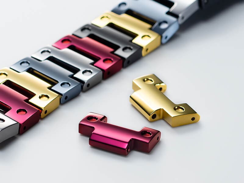 Multi-colored G-SHOCK watch band links