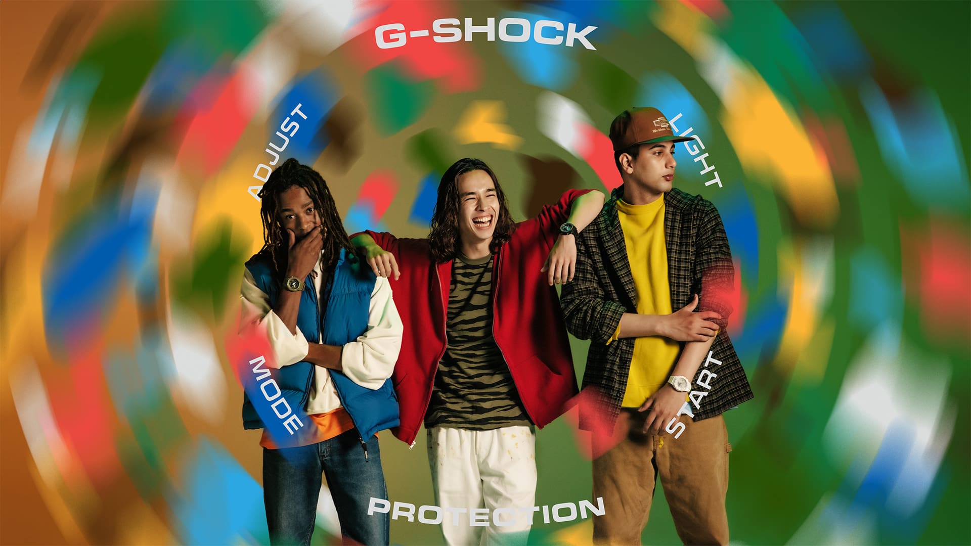 G-SHOCK Multicolor accent collection group of youth models