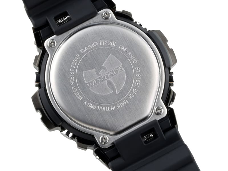 zoomed in shot of WU-TANG watch special engrave case back
