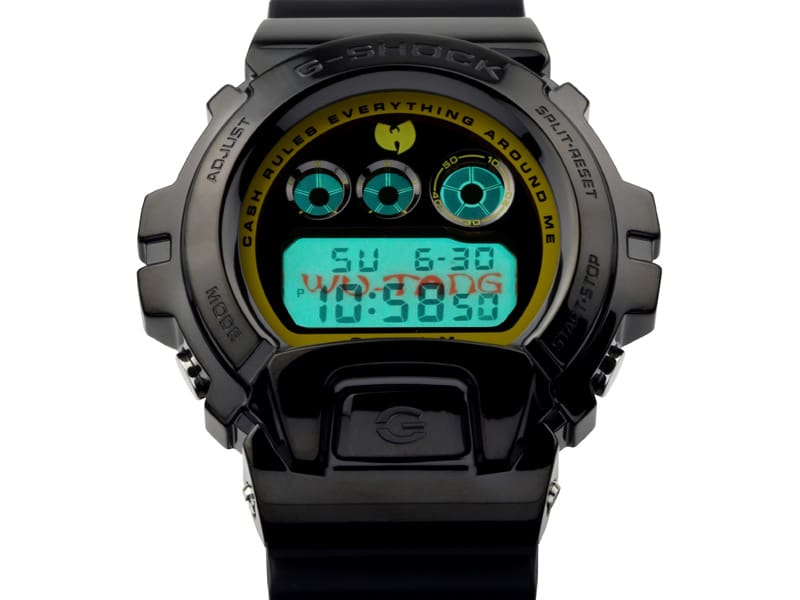 zoomed in shot of WU-TANG watch special EL backlight image that reads "WU-TANG"